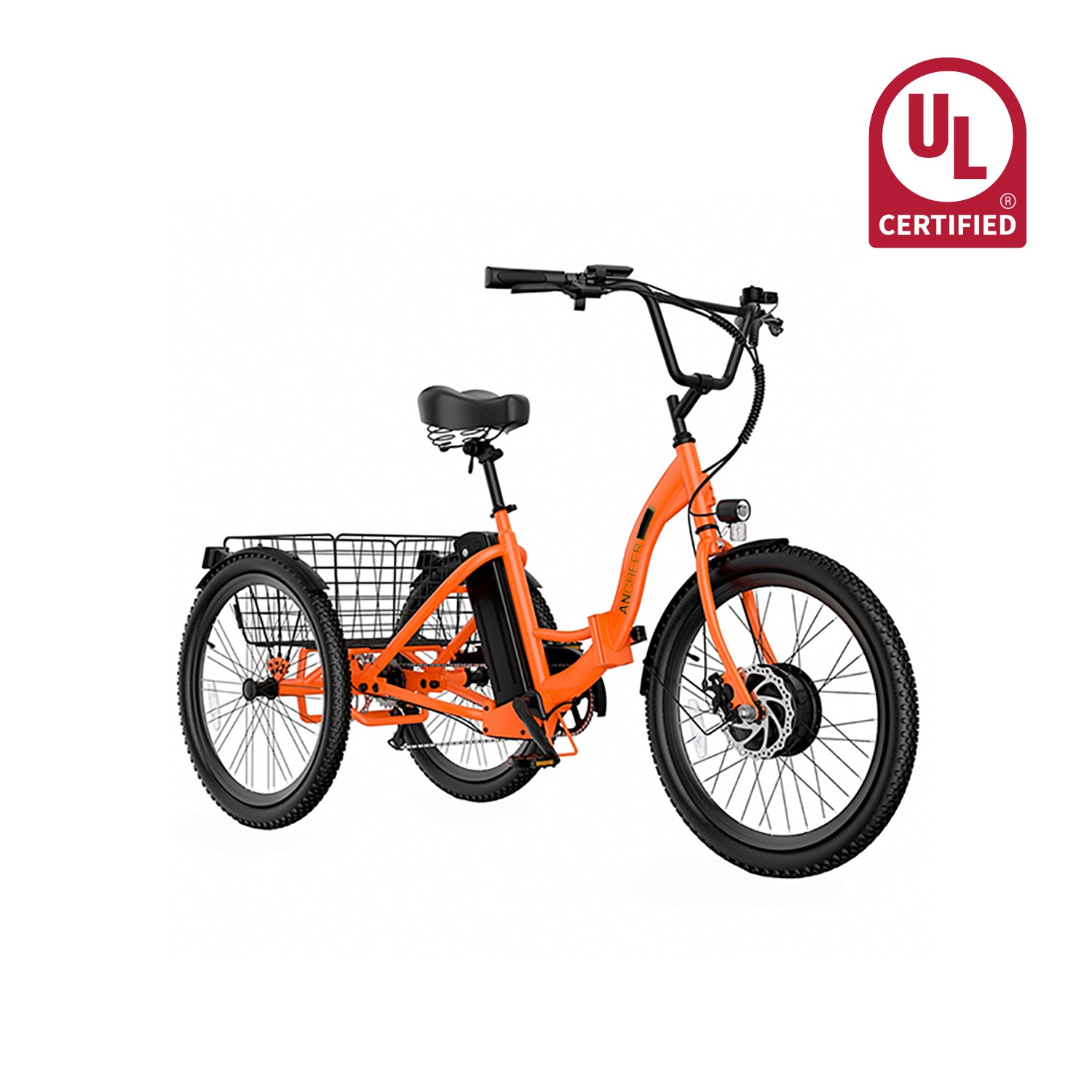 UBEB07 Electric Tricycle 24" Adult Etrike 55 Miles Range