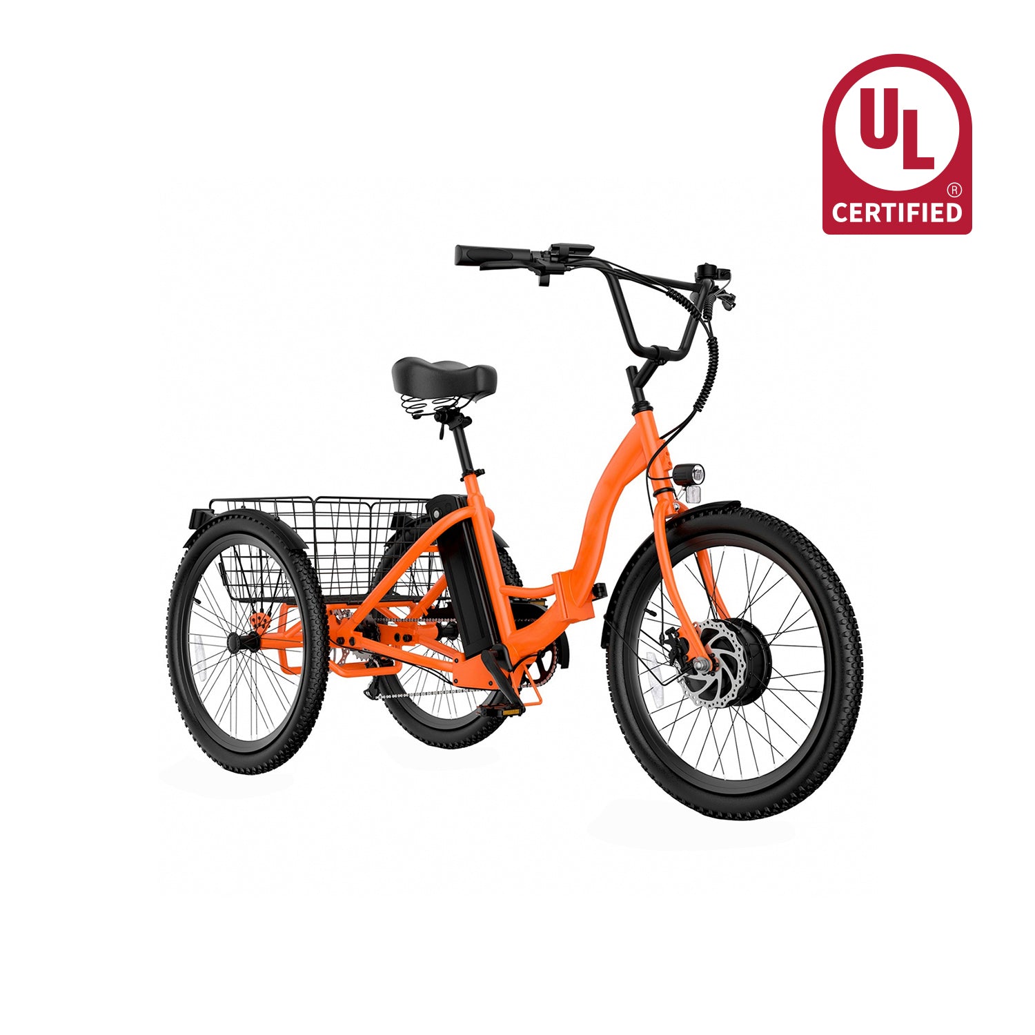 UBELIEF BN UBEB07 Electric Tricycle - 24" Adult E-Trike, 55 Miles Range