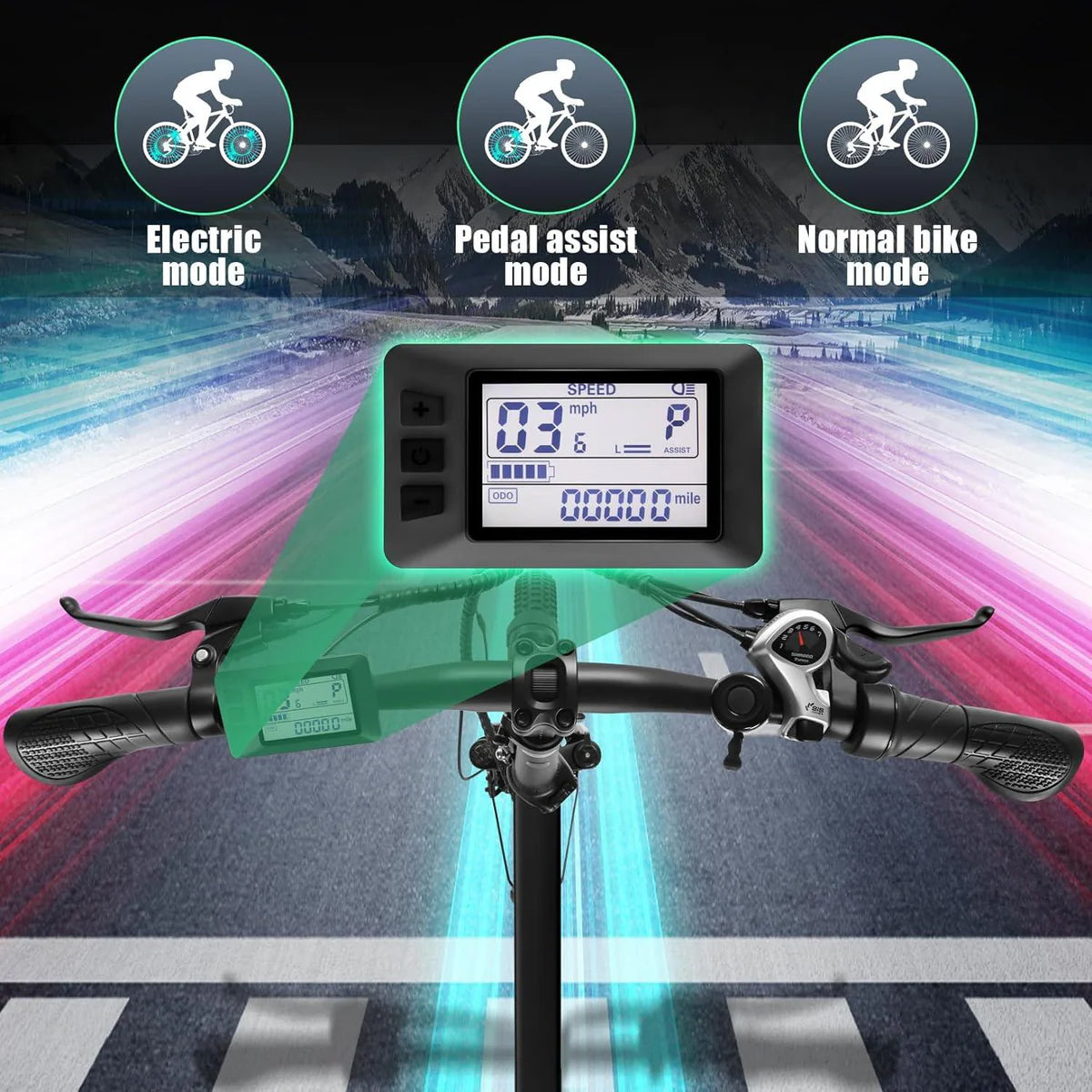 UBELIEF BN UBEB15 Folding Ebike | UL2849 Certified | 2.4" Fat Tire Commuter