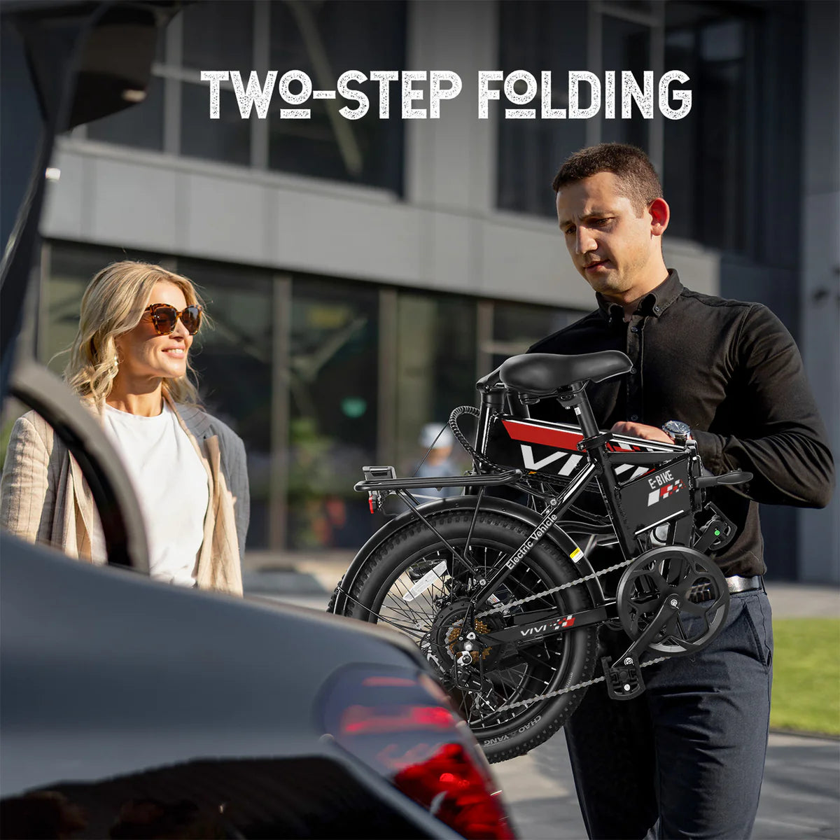 UBELIEF BN UBEB15 Folding Ebike | UL2849 Certified | 2.4" Fat Tire Commuter