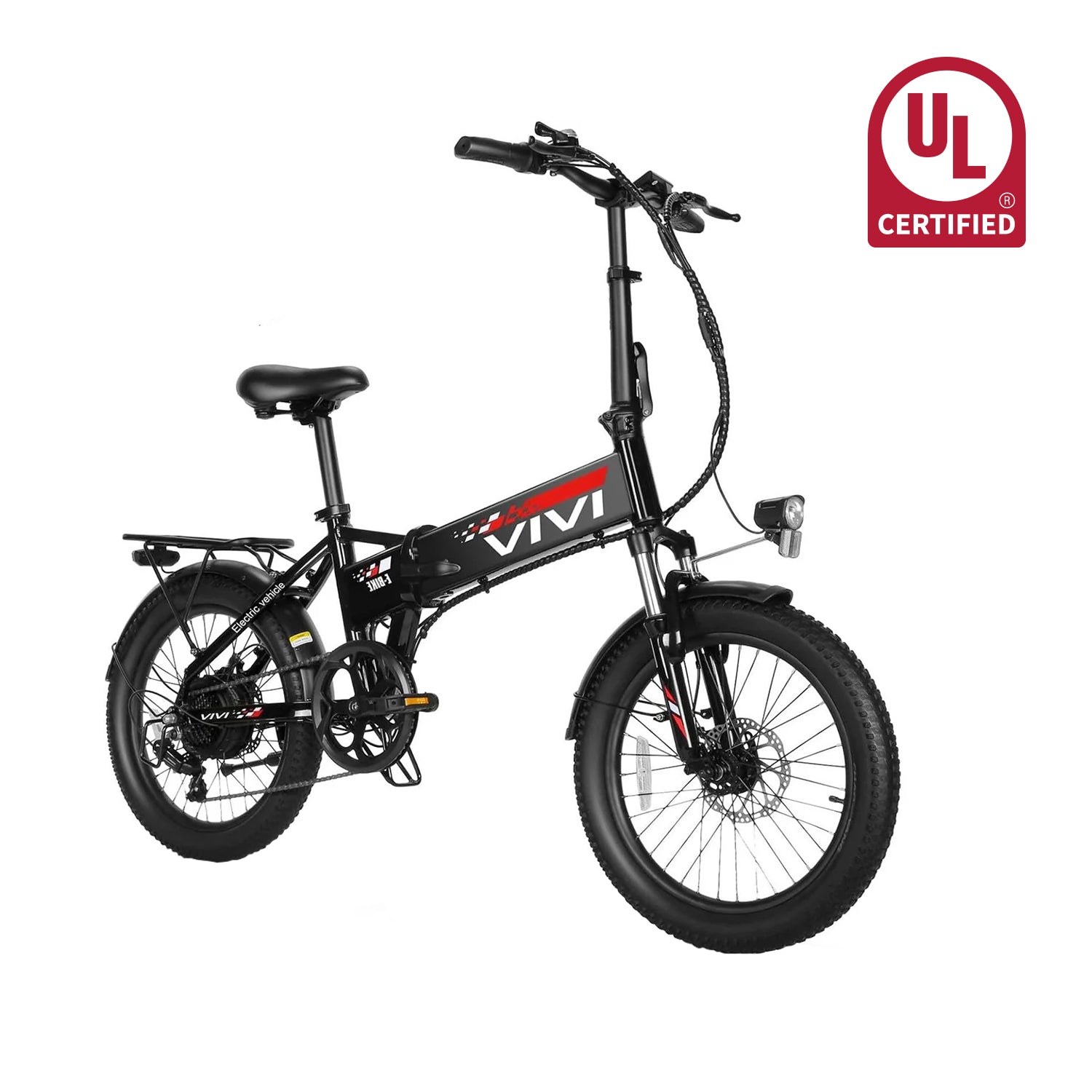 UBELIEF BN UBEB15 Folding Ebike | UL2849 Certified | 2.4" Fat Tire Commuter