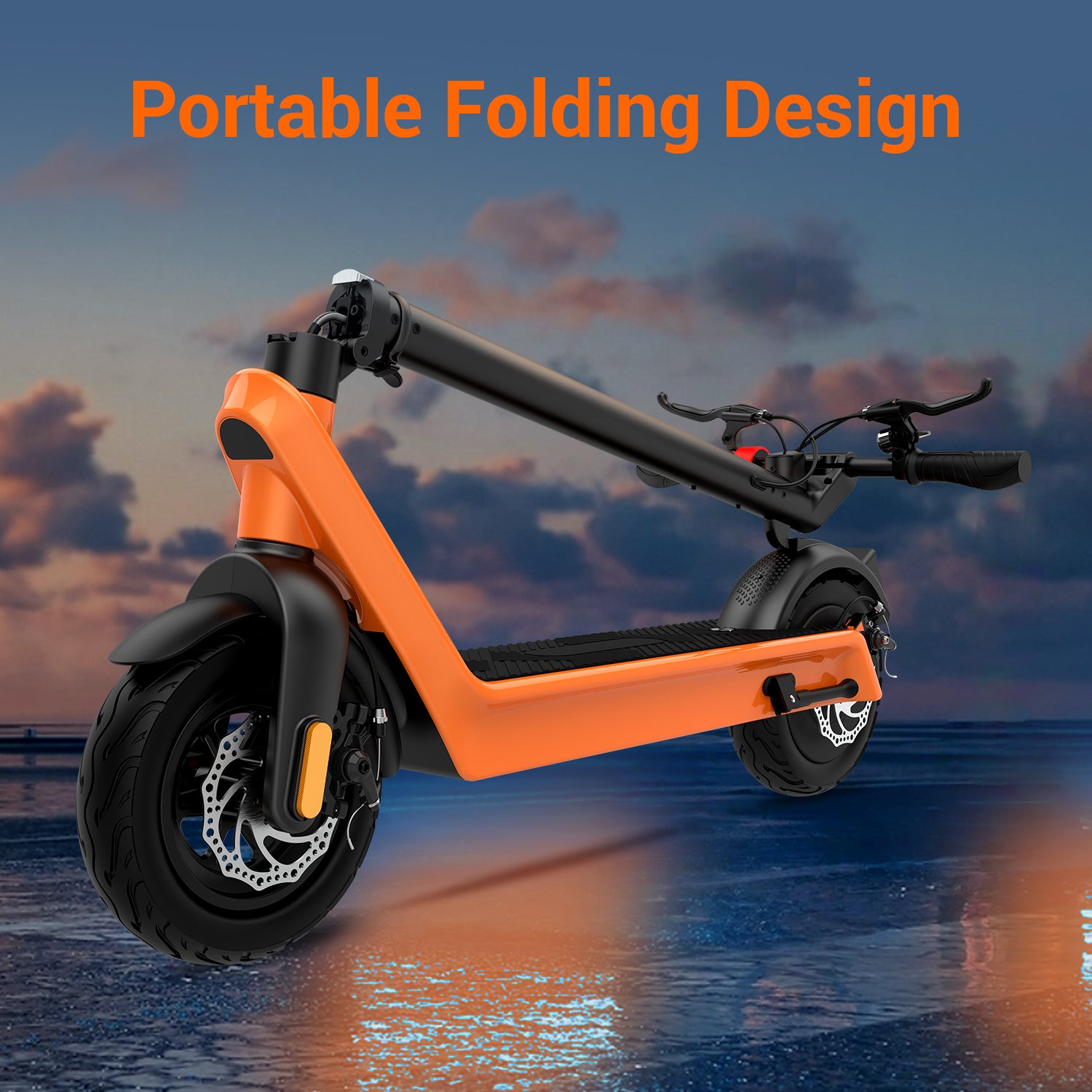 UBES01 | 500W Foldable Electric Scooter – 40KM/H 70KM Range Dual Disc Brakes