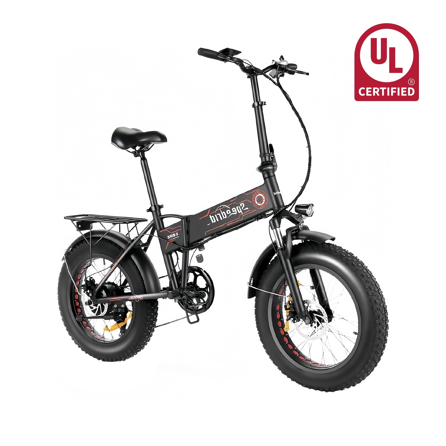 UBEB01 Folding Fat Tire Electric Bike - 500W All-Terrain Ebike
