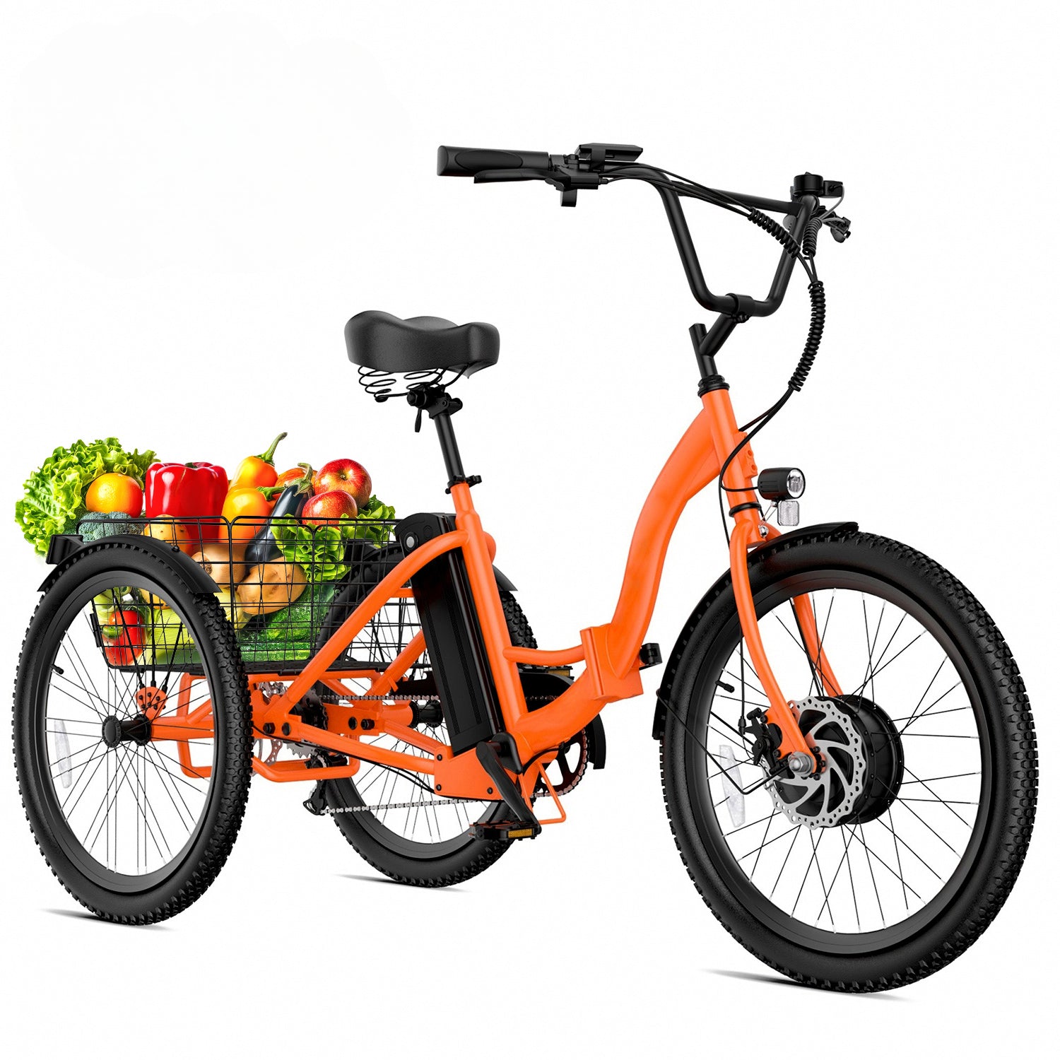UBELIEF BN UBEB07 Electric Tricycle  - 24" Adult E-Trike, 55 Miles Range