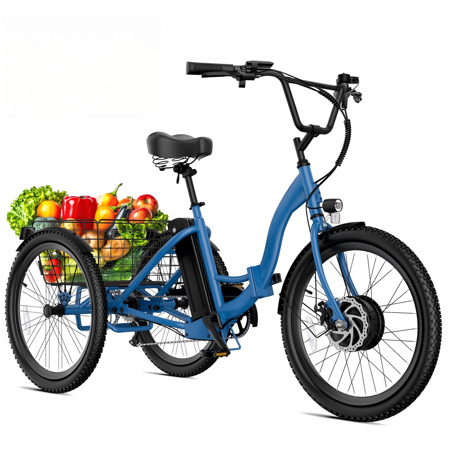 UBELIEF BN UBEB07 Electric Tricycle  - 24" Adult E-Trike, 55 Miles Range
