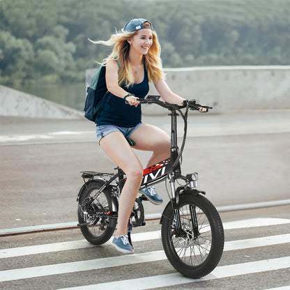 UBELIEF BN UBEB15 Folding Ebike | UL2849 Certified | 2.4" Fat Tire Commuter